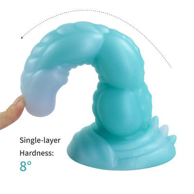 Artificial Realistic Silicone Penis , Big Soft Plastic Dildo For Women