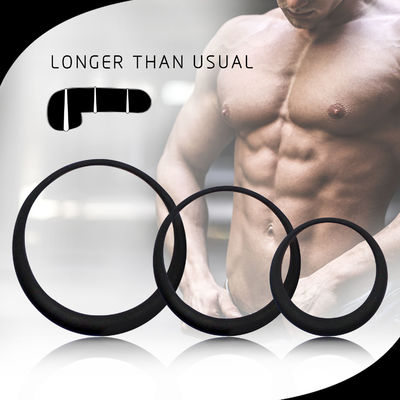Premium Grade 3 Different Size Penis Cock Rings Soft Silicone For Better Sex