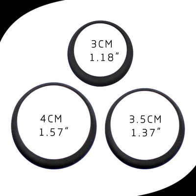 Premium Grade 3 Different Size Penis Cock Rings Soft Silicone For Better Sex