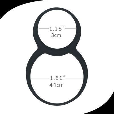 Double Flexible Super Soft Penis Silicone Cock Ring For Testis