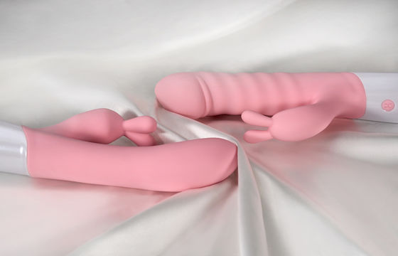 3 Motors Fully Waterproof Silicone G Spot Rabbit Vibrator Dildo For Women