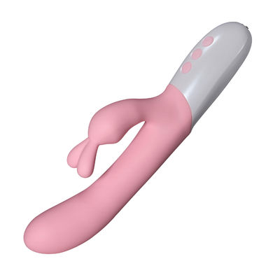 Triple Vibrating Rabbit Massager , Rechargeable Heating Sex Toy