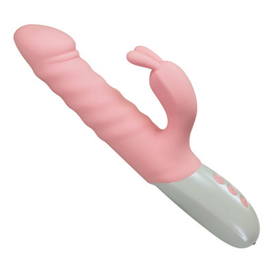 Women Thrusting Rabbit Dildo Vibrator With Independent Clitoral Stimulator