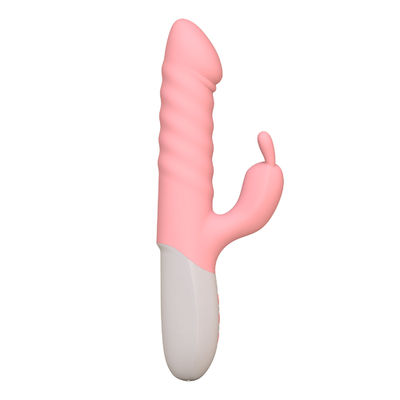 Waterproof Thrusting G Spot Rabbit Vibrator , USB Rechargeable Clitoral Stimulator Massager
