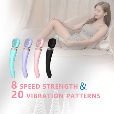 Pink 8 Speed Handheld Electric Massage Brush For Bath Shower