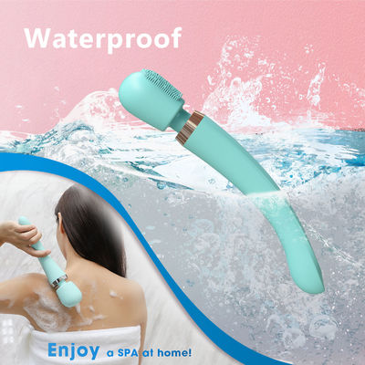 Pink 8 Speed Handheld Electric Massage Brush For Bath Shower