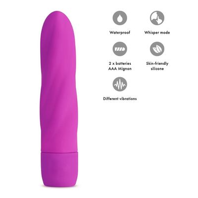 5 Inch 10 Speeds Silicone Twist Vibrator 60dB G Spot Vibrators