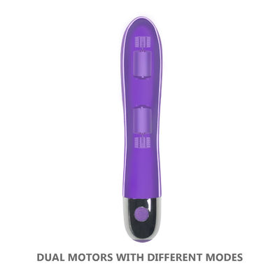 10 Vibration Dual Motors Dildo Silicone Sex Toy Womens Clit Stimulator
