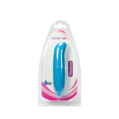 Blue Pocket Waterproof Vibrating Bullet Adult Toy Customized