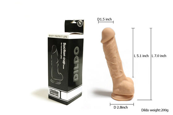 7 Inch Artificial Fake Dick Sex Toy Strong Suction Cup Make Your Hands Free Medical Grade Silicone,medical Grade Silicon