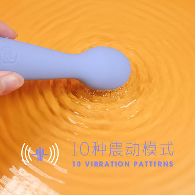 Powerful 10 Vibration Modes Mini Wand Massager Small Personal Electric