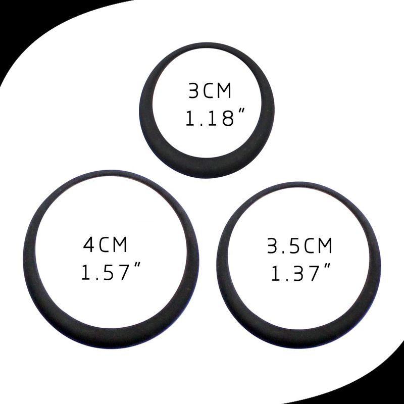 18-40mm Penis Cock Ring TPR Silicone Glans Ring